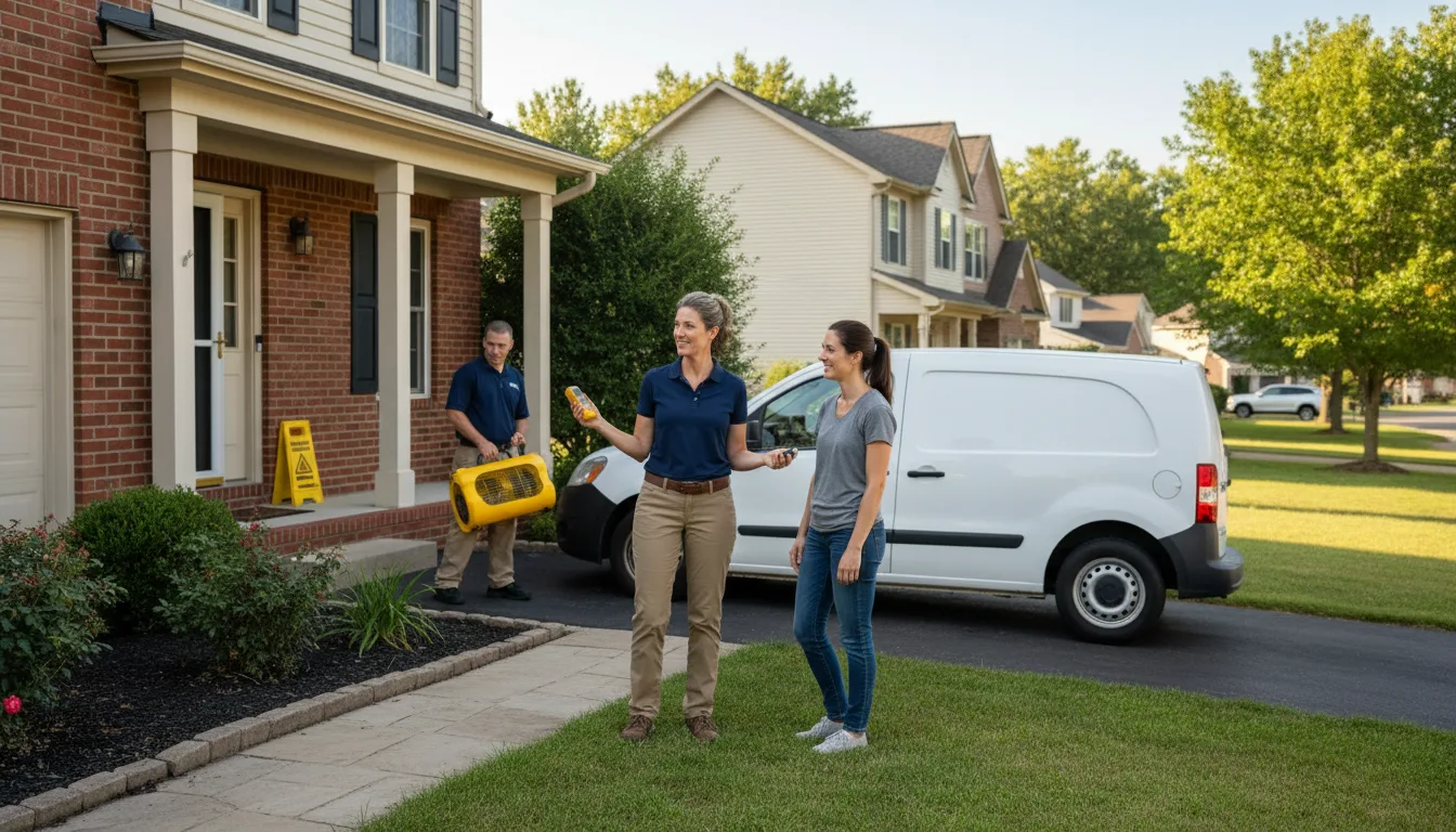 Residential water damage restoration in Lakewood, WA